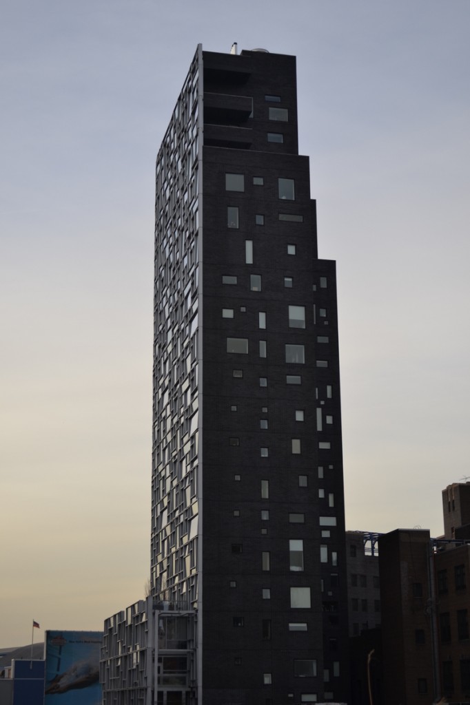 Jean Nouvel's geometrically striking "100-11th" apartment building. 