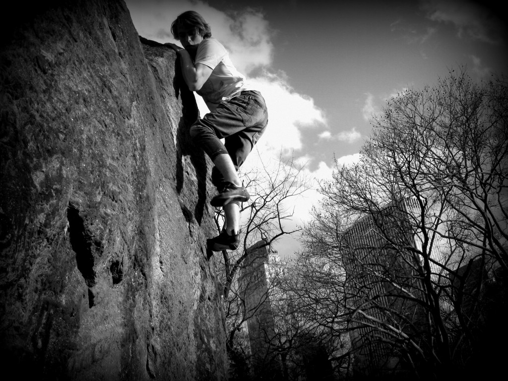 Bouldering in Central Park - A slice of the rugged outdoors right here in the city